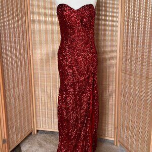 Jessica Rabbit red sequin dress